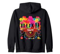 Happy Holi Indian Spring Holi Festival Of Colors Zip Hoodie