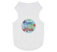 'Happy Holi' Pet Dog/Cat T-Shirt (PT00122032)