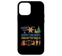 Happy Holidays Around a World Multicultural Celebration Case for iPhone 12 mini