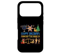 Happy Holidays Around a World Multicultural Celebration Case for iPhone 17 Pro