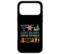 Happy Holidays Around a World Multicultural Celebration Case for iPhone 17 Pro Max