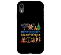 Happy Holidays Around a World Multicultural Celebration Case for iPhone XR