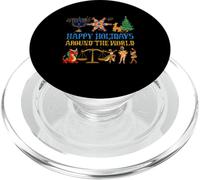 Happy Holidays Around a World Multicultural Celebration PopSockets PopGrip for MagSafe