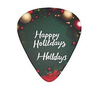 Happy Holidays Guitar Plectrums Classical Triangle Bass Acoustic And Electric Guitar Plectrums For Guitarists 12 Pieces