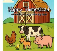 Happy Homestead: minimalist & cozy coloring book