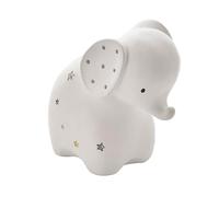 Happy Homewares Adorable Bambino White Resin Children's Decorative Keepsake Money Box - Elephant - Perfect for a Little One Saving for a Rainy Day