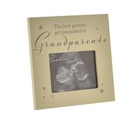 Happy Homewares Bambino Resin Baby Ultrasound Scan Frame - The Best Parents Get Promoted to Grandparents - 4" x 3" - Perfect for New Grandparents