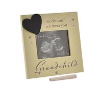 Happy Homewares Bambino Resin Countdown Baby Ultrasound Scan Frame - Grandchild - 4" x 3" - Perfect for Soon-to-Be Grandparents