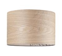 Eco Friendly Bamboo Wood Effect Lampshade with Black Woodland Trees Inner Lining, Brown