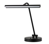 Happy Homewares Black Led Picture Light Desk Lamp With Touch Dimmer