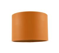 Happy Homewares Classic Dark Mustard Faux Leather Lamp Shade with Inner Cotton Lining