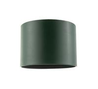 Happy Homewares Classic Faux Leather Drum Lamp Shade with Inner Cotton Lining in Dark Green | Size: 10 inches Happy Homewares Dark Green 10 inches