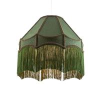 Happy Homewares Classic Forest Green Floral Jacquard Victorian Empire Pendant Shade