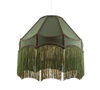 Happy Homewares Classic Forest Green Floral Jacquard Victorian Empire Pendant Shade in Dark Green | Size: 16 inches Happy Homewares Dark Green 16 inches