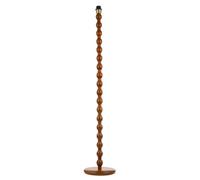 Happy Homewares Classic Mahogany Wooden Classic Floor Light Base With Ball Pole Design