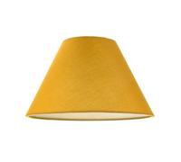 Happy Homewares Classic Traditional 10" Ochre Mustard Cotton Coolie Lampshade Suitable for Table Lamp or Pendant | 25cm x 17cm x 10cm