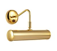 Happy Homewares Classic Traditional Picture Wall Light in Polished Gold with Switch Button
