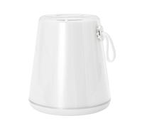 Happy Homewares Compact Modern White LED Colour Changing Rechargeable Touch Table Lamp