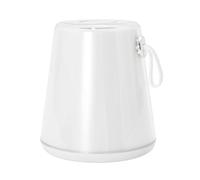 Happy Homewares Compact Modern White LED Colour Changing Rechargeable Touch Table Lamp, White