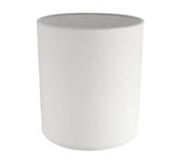 Contemporary and Elegant Ivory White Linen Fabric Cylinder Lamp Shade for Wall Ceiling or Table - 18cm High 40w Maximum Suitable for the Home or Commercial Usage by Happy Homewares