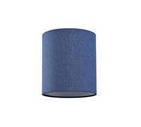 Happy Homewares Contemporary and Elegant Midnight Blue Linen Fabric Cylinder Lamp Shade for Wall Ceiling or Table - 18cm High 40w Maximum Suitable for The Home or Business