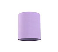 Happy Homewares Contemporary and Elegant Soft Lilac Linen Fabric Cylinder Lamp Shade for Wall Ceiling or Table - 18cm High 40w Maximum Suitable for The Home or Business