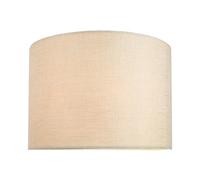 Happy Homewares Contemporary and Sleek 10 Inch Cream Linen Fabric Drum Lamp Shade 60w Maximum