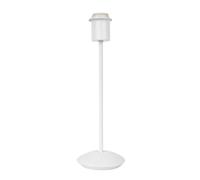 Happy Homewares Contemporary And Sleek Matt White Metal Table Lamp Base With Inline Switch