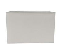 Happy Homewares Contemporary and Stylish Dove Grey Linen Fabric Rectangular Lamp Shade