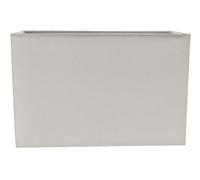Happy Homewares Contemporary and Stylish Dove Grey Linen Fabric Rectangular Lamp Shade for Wall Ceiling or Table - 29cm Length 60w Maximum Suitable for The Home or Commercial Usage
