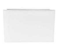 Happy Homewares Contemporary and Stylish Ivory White Linen Fabric Rectangular Lamp Shade for Wall Ceiling or Table - 29cm Length 60w Maximum Suitable for The Home or Commercial Usage