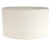 Happy Homewares Contemporary and Stylish Soft Cream Linen Fabric Oval Lamp Shade for Wall Ceiling or Table - 30cm Length 60w Maximum Suitable for The Home or Commercial Usage