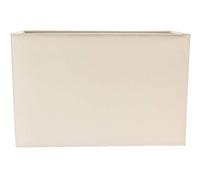 Happy Homewares Contemporary and Stylish Soft Cream Linen Fabric Rectangular Lamp Shade for Wall Ceiling or Table - 29cm Length 60w Maximum Suitable for The Home or Commercial Usage