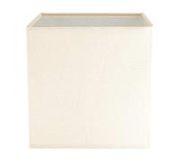 Happy Homewares Contemporary and Stylish Soft Cream Linen Fabric Square Lamp Shade for Wall Ceiling or Table - 16cm Length 40w Maximum Suitable for The Home or Commercial Usage