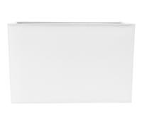 Happy Homewares Contemporary and Stylish White Linen Fabric Rectangular Lamp Shade
