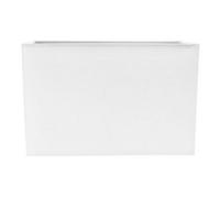 Contemporary and Stylish Ivory White Linen Fabric Rectangular Lamp Shade for Wall Ceiling or Table - 29cm Length 60w Maximum Suitable for The Home or Commercial Usage by Happy Homewares