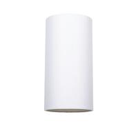 Happy Homewares Contemporary and Stylish White Linen Fabric Tall Cylindrical 25cm Lampshade