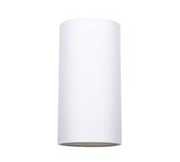Happy Homewares Contemporary and Stylish White Linen Fabric Tall Cylindrical Lamp Shade for Pendant or Table Lamp Base - 25cm Height - 40w Maximum - Suitable for The Home or Commercial Usage