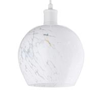 Modern and Designer Opal White Snowflake Glass Pendant Ceiling Lighting Shade | 40w Maximum | 17cm x 20cm by Happy Homewares