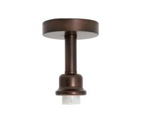 Happy Homewares Contemporary Designer Short Semi Flush Matt Bronze Ceiling Rose