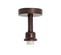 Happy Homewares Contemporary Designer Short Semi Flush Matt Bronze Ceiling Rose