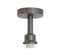 Contemporary Designer Short Semi Flush Matte Pearl Grey Ceiling Rose Light | 1 x 60w E27 | Perfect for Low Ceilings by Happy Homewares