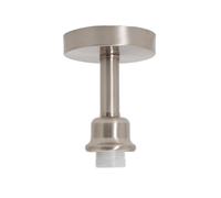 Happy Homewares Contemporary Designer Short Semi Flush Satin Nickel Ceiling Rose Light