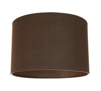 Happy Homewares Contemporary & Elegant Textured Linen Fabric Lamp Shade in Chocolate | Size: 12 inches Happy Homewares Chocolate 12 inches