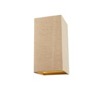 Happy Homewares Contemporary & Elegant Textured Linen Fabric Lamp Shade in Taupe | Size: 12 inches Happy Homewares Taupe 12 inches