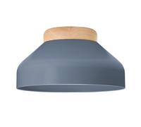 Happy Homewares Contemporary Scandinavian Designed Semi Flush Ceiling Light Fitting in Charcoal Happy Homewares Charcoal