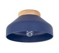 Happy Homewares Chic Scandinavian Designed Semi Flush Ceiling Light in Midnight Blue