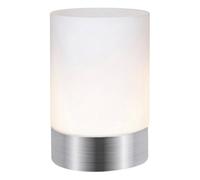 Happy Homewares Contemporary Small Brushed Silver Touch Dimmable Table Lamp