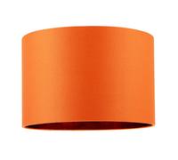Happy Homewares Contemporary Vivid Orange Cotton 12 Table Base Or Pendant Lamp Shade
