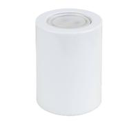 Happy Homewares Cylindrical White Led Uplighter With Minimalist Architectural Design